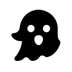 ghost vector icon black