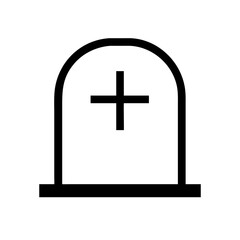 tombstone vector icon black
