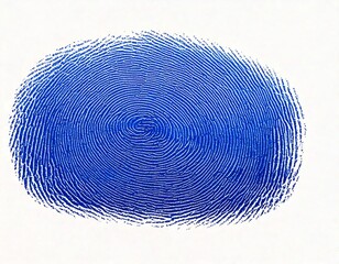 blue fingerprint vector