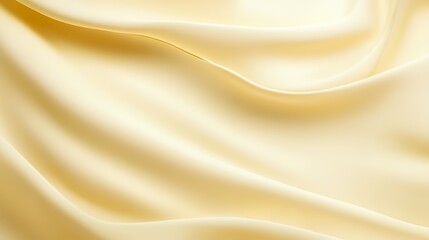 Soft Draped Pale Yellow Fabric Texture
