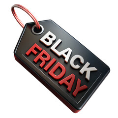 3D Black Friday Sale Tag