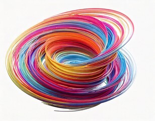 abstract colorful swirl