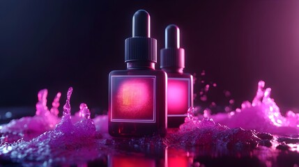 Futuristic holographic display showcasing transparent digital pheromone communication technology in a cityscape  Sleek minimalist tech interface with glowing luminescent elements