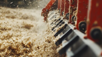 Fototapeta premium Machinery with Detailed Textures and Natural Lighting