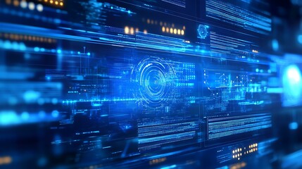 Digital Interface Technology Abstract Background Design