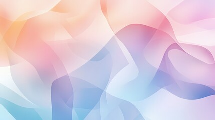 Abstract Pastel Waves Soft Color Background