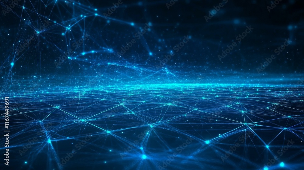 Poster abstract network connection illustrative image