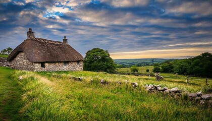 Obraz premium landscape with church