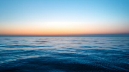 Fototapeta premium Serene Ocean Sunrise Panorama