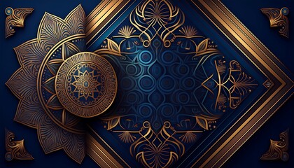 Ramadan Kareem Lanterns and Crescent Moon Decoration Backgrounds