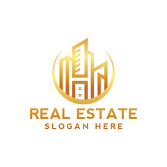 real estate corporate logo. Real estate logo vector template. Corporate real estate logo Initial Letter R Logo. Orange and White Geometric Shape Origami Style isolated on Blue Background. Flat Vector 