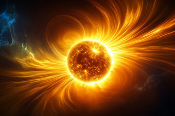 Exploring the intense interactions of earth's magnetic field with solar flares during solar wind events