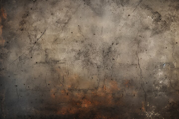 Processed collage of old rusty metal sheet texture in daylight. Background for banner
