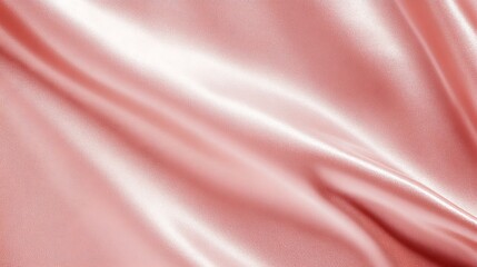 Rose Gold Fabric Draped Softly Showing Texture