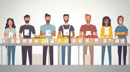 Obraz premium Free Food Distribution Policies