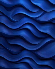 Obraz premium Abstract Blue Waves Texture Background with Flowing Pattern Ideal for Modern Design, Digital Art, and Wallpaper Creation in Various Creative Projects