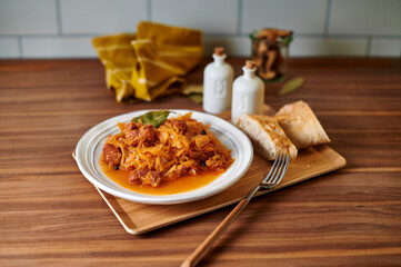 Bigos, polish sour cabbage stew