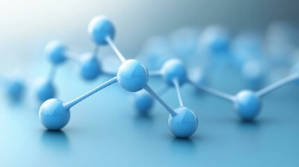 Fototapeta premium Abstract Molecular Structure Illustration