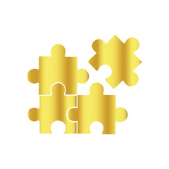 Obraz premium Puzzle pieces design illustration.