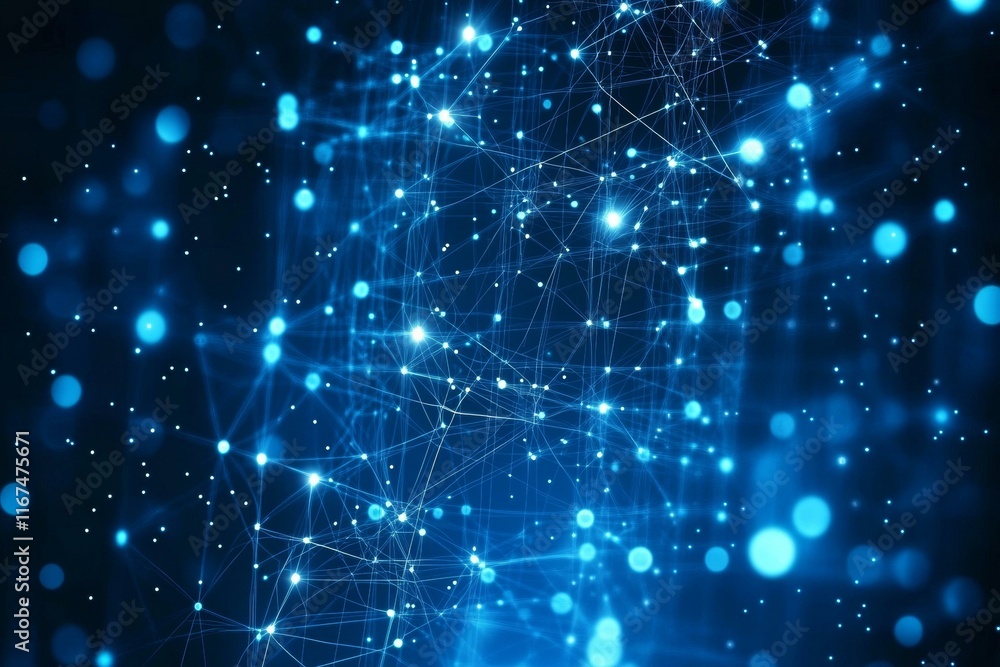 Aufkleber abstract network connection design