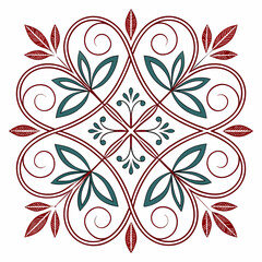 an image of a flower pattern vector design on a white background 