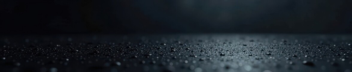 Deep black, mirror-like aluminum surface reflects light subtly , sleek, material, surface