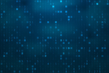 Big data transfer concepts in internet. Abstract virtual stream. Flowing digital code. Storage cloud structure. Graphic concept for your design.