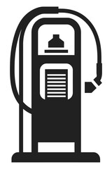 Minimalist Gas Pump Icon Vector Illustration