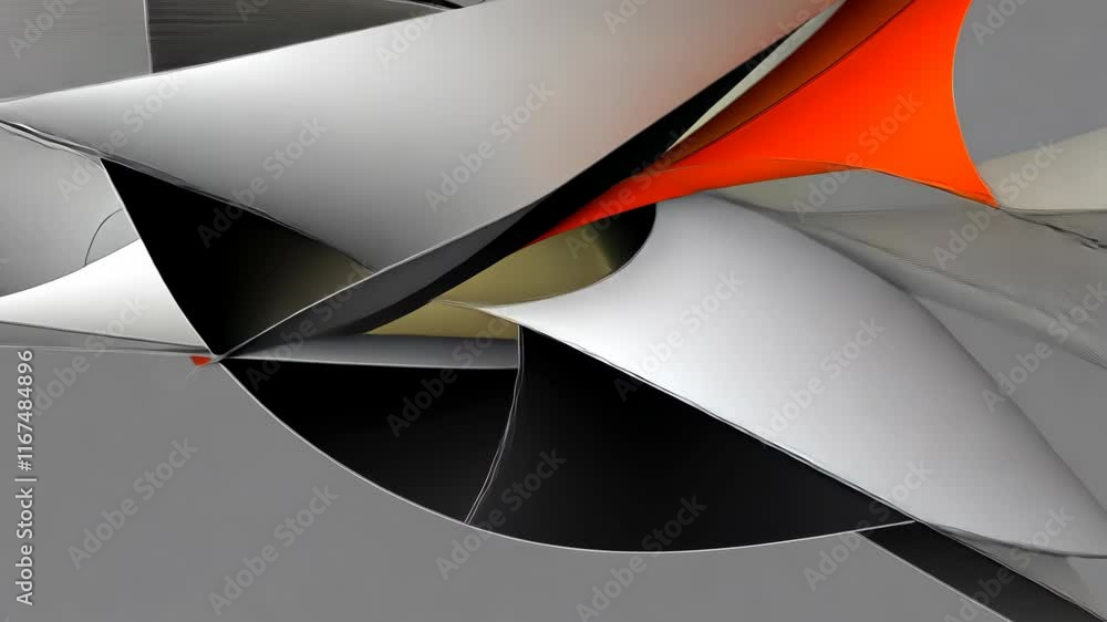 Aufkleber dynamic abstract composition showcasing intertwining shapes and vibrant colors in a modern design ae