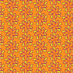 seamless pattern with flowers