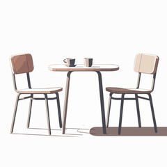 Vector of a dining table set