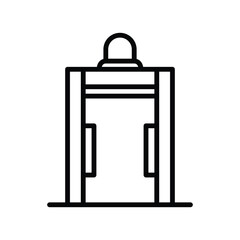 Detector icon vector design in trendy style