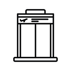 elevator icon vector design with trendy style