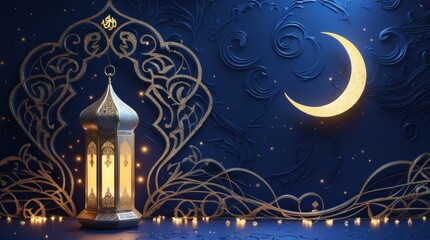 serene ramadan theme set against