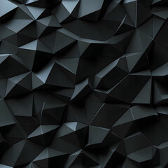 Fototapeta premium Black or dark grey 3d geometric shape texture