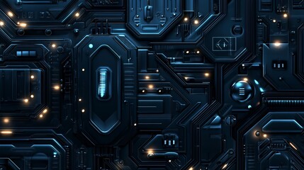 Futuristic Technology Panel Abstract Design