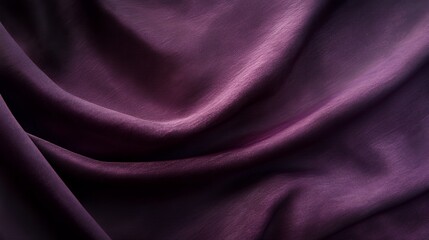 Obraz premium Deep Purple Fabric Draped Softly Elegant Texture