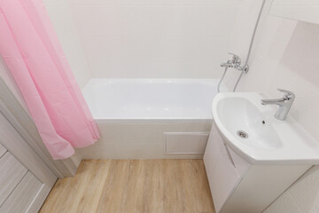 modern bathroom room with toilet and washing machine