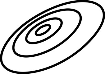 spiral vector silhouette