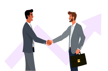 two businessmen shaking hands