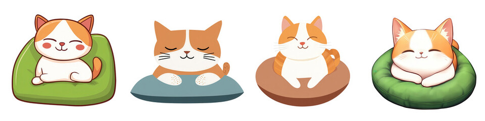 Cute funny cats in watercolor playful art in cozy environment adorable viewpoint