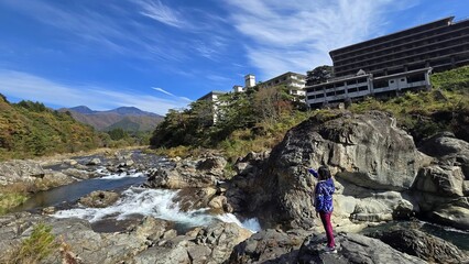 Japan landscape background