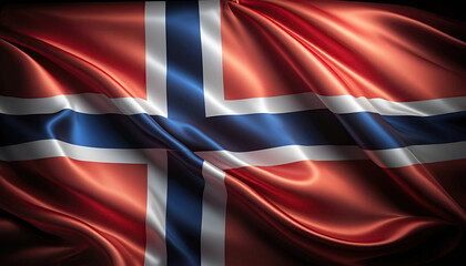 norwegian flag for national Day or Independence Day of norwegia