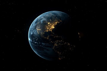 Night View of North America from Space1