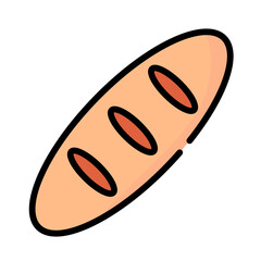 Delicious food in summer colored icon pack