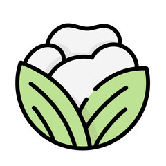 Delicious food in summer colored icon pack