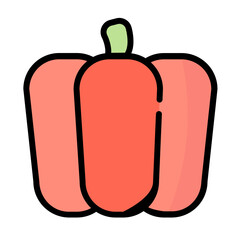 Delicious food in summer colored icon pack