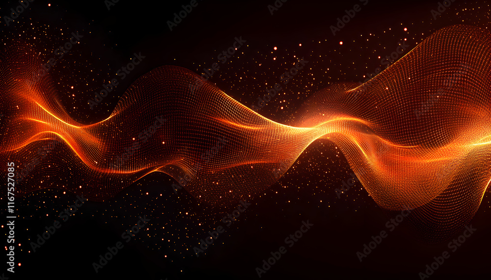 Poster abstract technology particle background