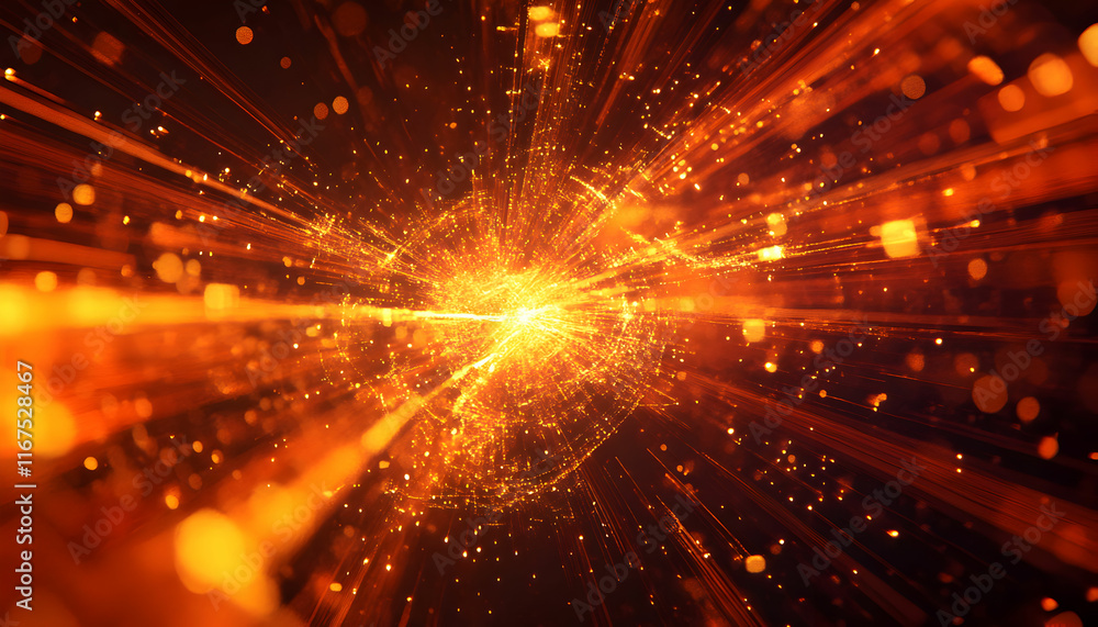 Aufkleber abstract technology particle background