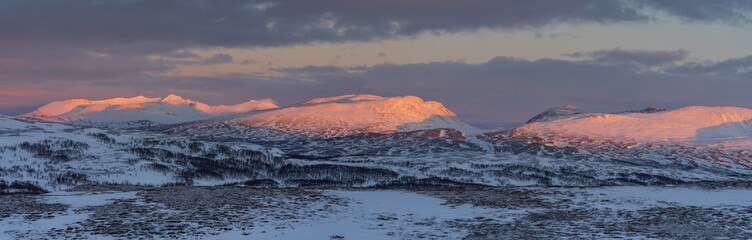Sunset over Sylane mountains
